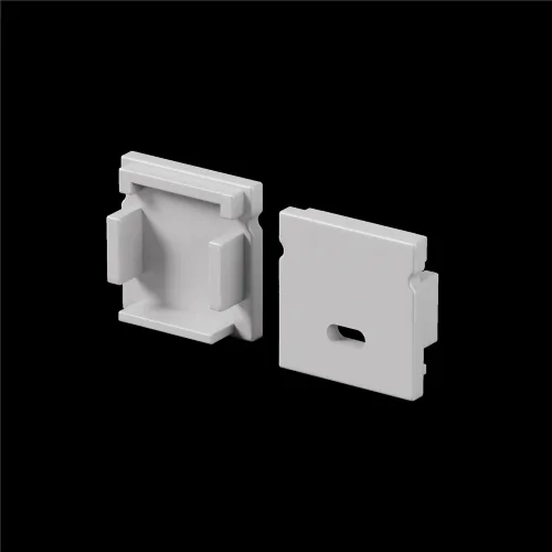 Комплект заглушек (для профиля 20x20) 2 шт., ALM-2020-EC 642072 (Серый) 642072 - фото