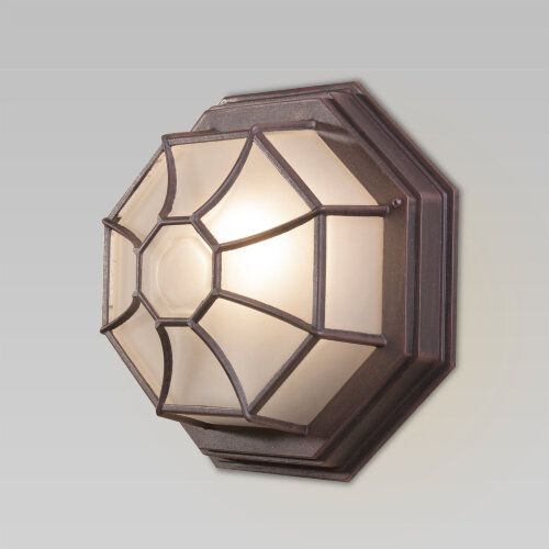 Уличный настенный светильник Telarana L капучино - фото 1