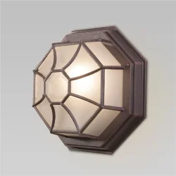 Уличный настенный светильник Telarana L капучино GL 1024D (043660)