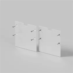 Комплект заглушек (для профиля 59×59) 2 шт., ALM-5959-EC 642058 (Серебро)