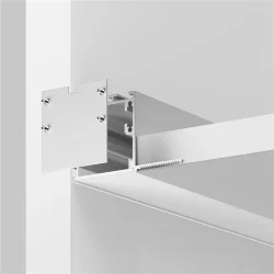 Комплект заглушек (для профиля 59×59) 2 шт., ALM-5959-EC 642058 (Серебро)