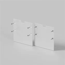 Комплект заглушек (для профиля 59x59) 2 шт., ALM-5959-EC 642058 (Серебро) 642058