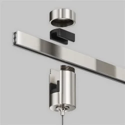 Коннектор с тросовым подвесом Tau в шинопровод Flarity платина (Платина)