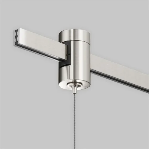 Коннектор с тросовым подвесом Tau в шинопровод Flarity платина (Платина) - фото 3