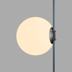 Cветильник для трека-ремня Belty, серия Orb, со светодиодом, D230*H236мм, 48V DC, 15W, RA90, 120°, 3000K, IP20, черный, акрил, Denkirs DK5555-BK