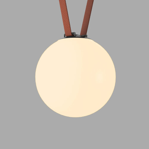 DK5555-BK Cветильник для трека-ремня Belty, серия Orb, со светодиодом, D230*H236мм, 48V DC, 15W, RA90, 120°, 3000K, IP20, черный, акрил.