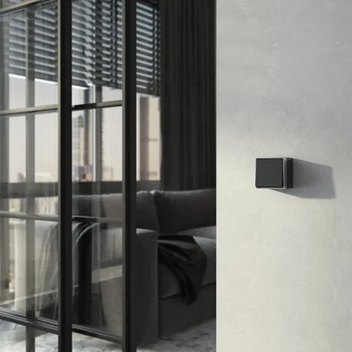 Выключатель одноклавишный проходной Gallant черный с серебром W5012034 - фото 2