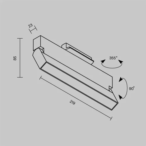 Трековый светильник Basis Rot Unity 2700-5000К 12Вт 110° (Белый) - фото 5