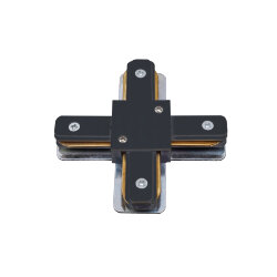 UBX-Q122 G41 BLACK 1 POLYBAG Соединитель для шинопроводов типа G, Х-образный, Однофазный, Черный.