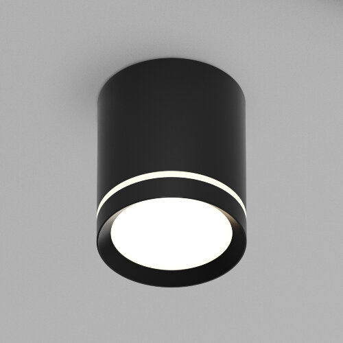 DK4013-BK Светильник накладной IP 20, 5 Вт, LED 4000, черный, алюминий/акрил.