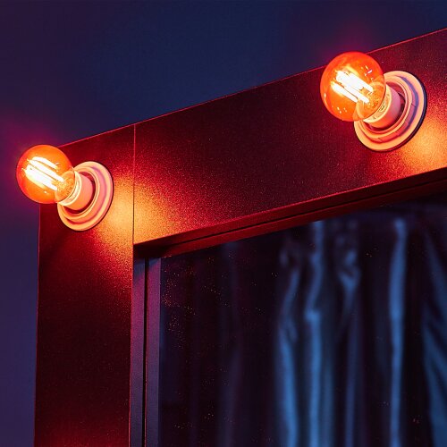 LED-G45-5W-RED-E14 GLA02RD Лампа светодиодная, Форма шар, Серия Air color, Красный свет - фото 3