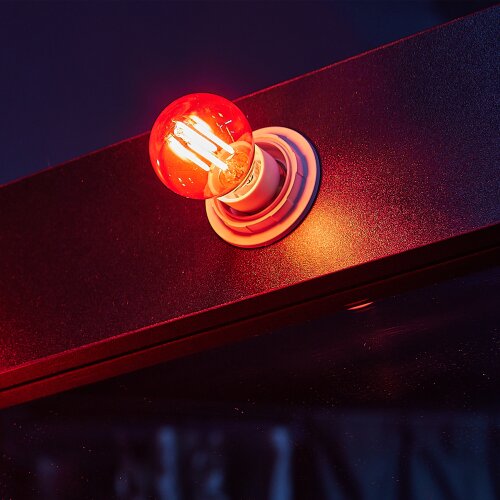 LED-G45-5W-RED-E14 GLA02RD Лампа светодиодная, Форма шар, Серия Air color, Красный свет - фото 4