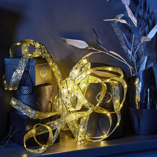 ULD-S1000-100-SCB-3AA WARM WHITE IP20 RIBBON Гирлянда светодиодная Лента на батарейках 3AA не в-к, 10м, 100 светодиодов, Теплый белый свет, Провод медный, TM Uniel - фото 2