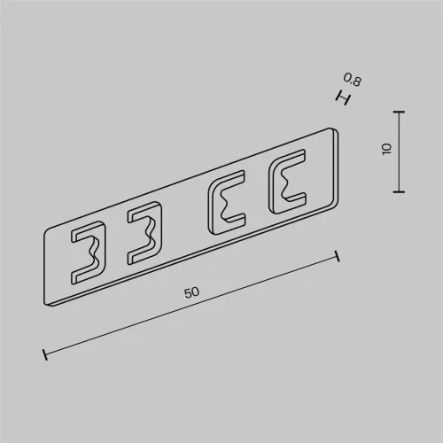 Коннектор прямой Exility X накладной/встраиваемый, черный (Черный) TRA239C-21B - фото 6