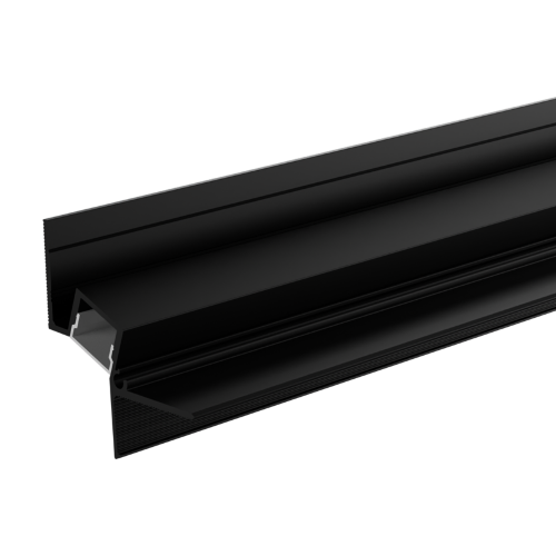 Профиль алюминиевый теневой WOLTA WAP-I-51/35/3000-В встраиваемый черный 51х35х3000мм для потолков из гипсокартона - фото 1.