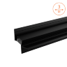 Профиль алюминиевый теневой WOLTA WAP-I-51/35/3000-В встраиваемый черный 51х35х3000мм для потолков из гипсокартона - фото 1.