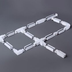 Коннектор Т-образный для трехфазного шинопровода левый белый TRC-1-3-TL-WH (039549)