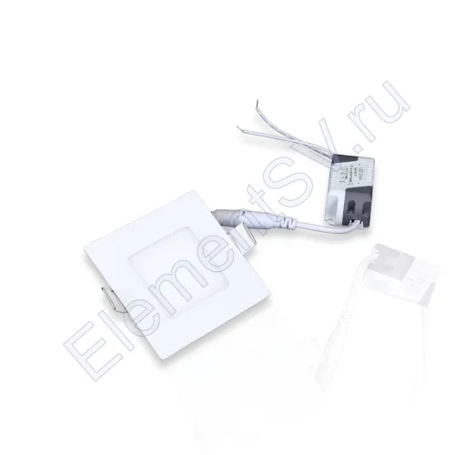 Светодиодный светильник встраиваемый IC-SW88 B806 (220V, 3W,warm white) - фото.