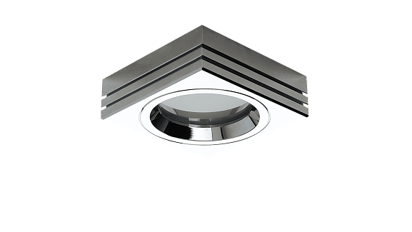 NC722-2-CH Встраиваемая рамка хром MR16  (WP-SQ-CH), NC722-2CH. Фото 2