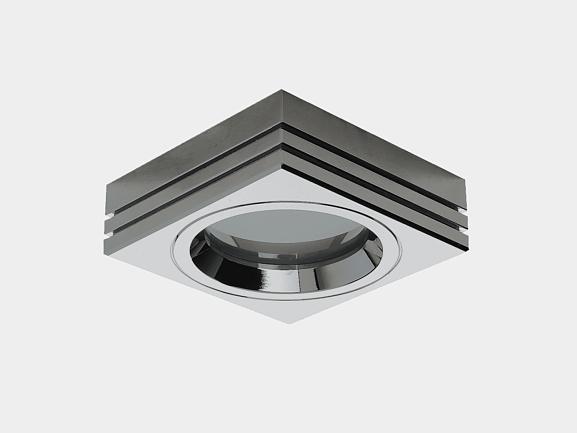 NC722-2-CH Встраиваемая рамка хром MR16  (WP-SQ-CH), NC722-2CH. Фото 2