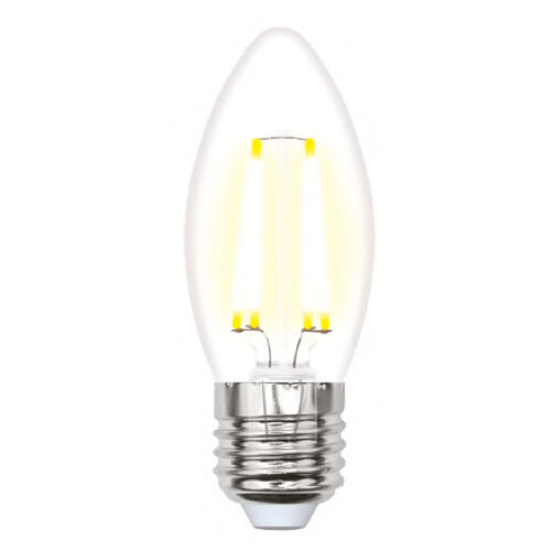 LED-C35-5W-WW-E27-CL-DIM GLA01TR Лампа светодиодная диммируемая, Форма свеча, прозрачная, Серия Air, Теплый белый свет 3000K - фото 1