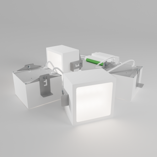 Светильник WOLTA PRO ГАЛАКТИКА ДВО10-36-042-5К-Б с БАП ЕМ1 Микропризма - фото 1.