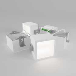 Светильник WOLTA PRO ГАЛАКТИКА ДВО10-36-042-5К-Б с БАП ЕМ1 Микропризма