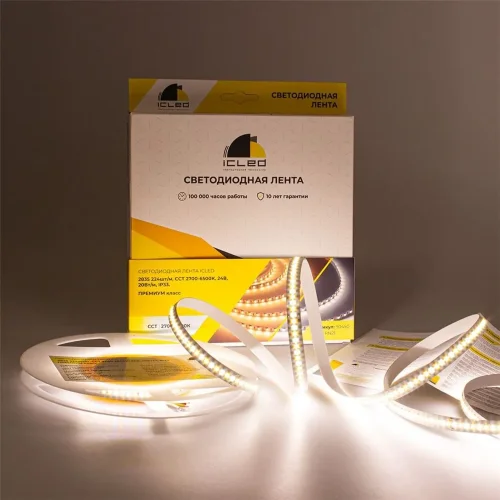 Светодиодная лента Class Premium, 2835, 224 led/m, CCT (white/warm white), 24V, IP33, RN21 - фото III
