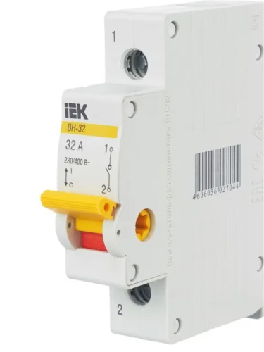 Выключатель нагрузки (мини-рубильник) 1п 32А ВН-32 KARAT IEK MNV10-1-032 - фото 8