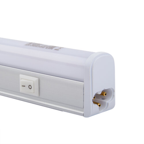 ULI-L02-7W-4200K-SL Линейный светильник LED аналог Т5, 580Lm, 4200K, выключатель на корпусе.Цвет корпуса серебристый. - фото 6