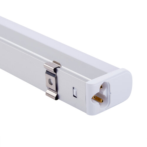 ULI-L02-7W-4200K-SL Линейный светильник LED аналог Т5, 580Lm, 4200K, выключатель на корпусе.Цвет корпуса серебристый. - фото 7