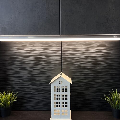 ULI-L02-7W-4200K-SL Линейный светильник LED аналог Т5, 580Lm, 4200K, выключатель на корпусе.Цвет корпуса серебристый. - фото 10