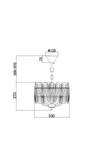 Подвесной светильник Suite E14х3 40Вт (Латунь) - фото 4
