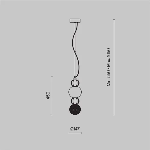 Подвесной светильник Collar 3000K 17Вт (Хром) - фото