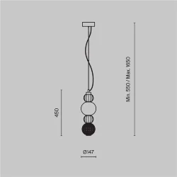Подвесной светильник Collar 3000K 17Вт (Хром)