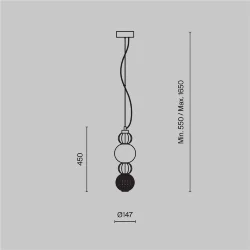 Подвесной светильник Воротник / Collar 3000К 17Вт (Хром) P069PL-L17CH3K