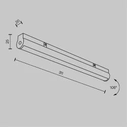 Трековый светильник Basis Rot Basity 3000K/6000K 12Вт 90° (Черный)