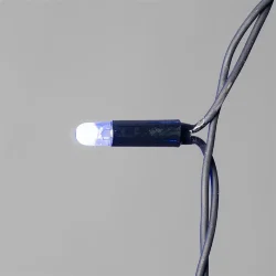 Гирлянда Занавес 2 x 2 м Синий 220В, 400 LED, Провод Черный Каучук 2,3мм, IP65