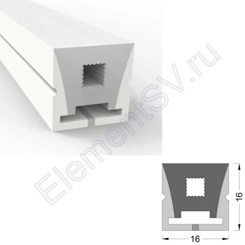 Силиконовая оболочка T1616 S7 (16*16mm, pcb 12mm, торец) - фото.