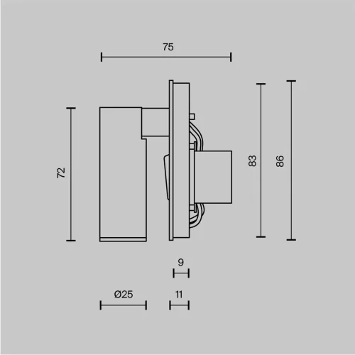 Настенный светильник (бра) Mirax 3000К 3Вт IP 20 (Белый) - фото 9