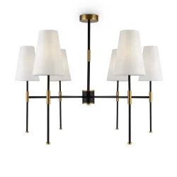 Люстра Freya FR5196PL-06BBS (Черный и Латунь)