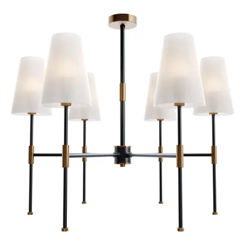 Люстра Freya FR5196PL-06BBS (Черный и Латунь) - фото