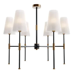 Люстра Freya FR5196PL-06BBS (Черный и Латунь)