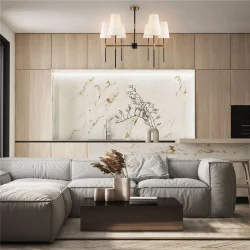 Люстра Freya FR5196PL-06BBS (Черный и Латунь)