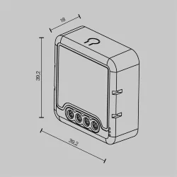 WI-FI диммер одноканальный MD005 (Белый)