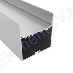 Профиль алюминиевый прямоугольный 4L-7477-S ANOD