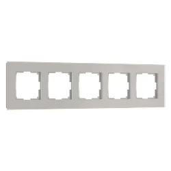 Рамка из стекла на 5 постов Senso дымчатый soft-touch W0053117