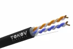 Кабель витая пара U/UTP 2х2х24AWG кат.5E PE outdoor 305м (м) TOKOV ELECTRIC TKE-C05-U22-5E-305-OD - фото
