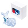 ULD-M2926-040/STA WHITE IP20 LYING FAWN-1 Фигура светодиодная «Лежащий оленёнок-1», 40 светодиодов, размер 29*16*26 см, цвет свечения-белый, IP20. - фото