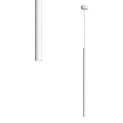 Подвесной светильник со встроенным светодиодом, 5W, IP 20, 3000K, белый, алюминий, Denkirs DK4303-WH